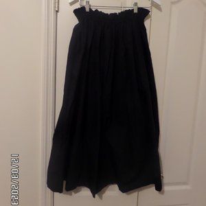 Chloe Elegant  Polished Cotton Dark Blue/Black Skiirt size 38